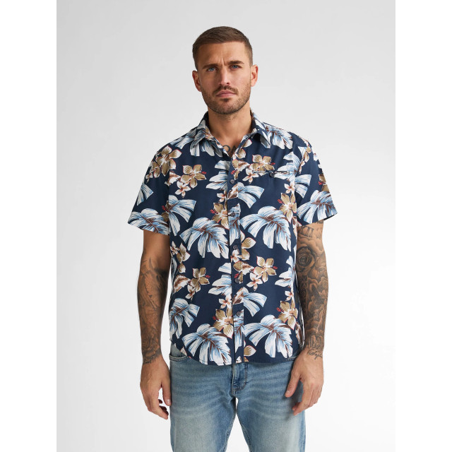 Petrol Industries Heren overhemd m-1050-sis418 5178 navy blue Petrol M 1050 SIS418 5178NavyBlue large