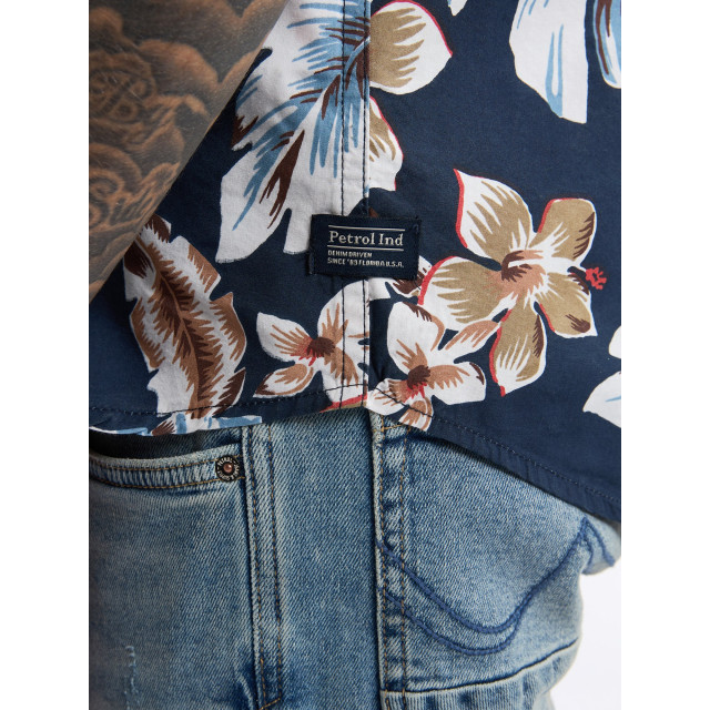 Petrol Industries Heren overhemd m-1050-sis418 5178 navy blue Petrol M 1050 SIS418 5178NavyBlue large