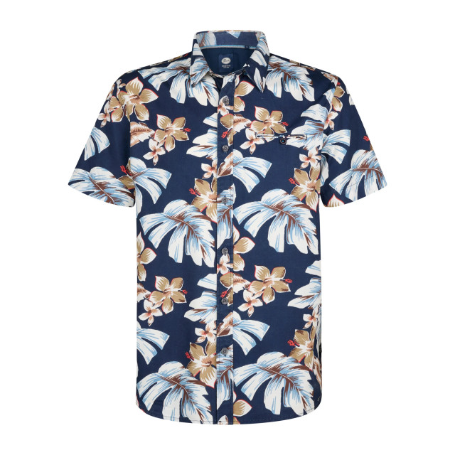 Petrol Industries Heren overhemd m-1050-sis418 5178 navy blue Petrol M 1050 SIS418 5178NavyBlue large