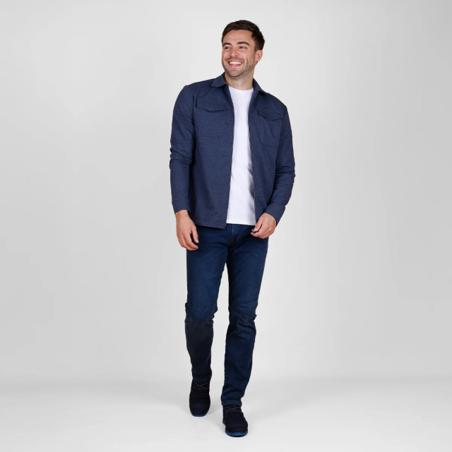 Q1905 Overshirt hattem donker melange QM2343340-670-1 large