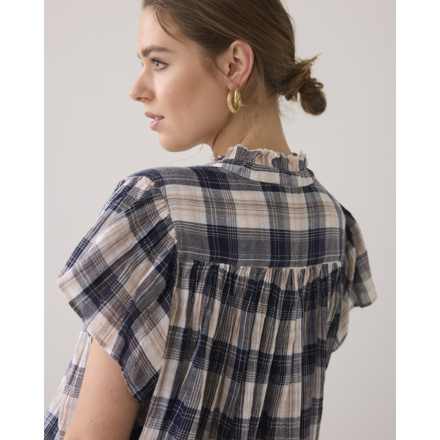 Summum Sleeveless blouse crinkle check 2s3276-12217 2s3276-12217 large
