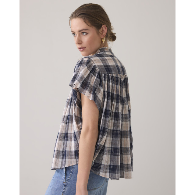 Summum Sleeveless blouse crinkle check 2s3276-12217 2s3276-12217 large