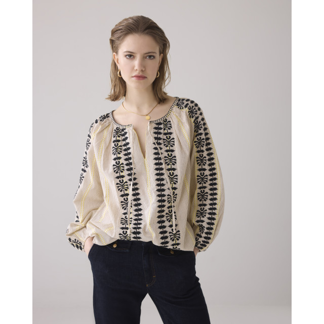 Summum Longsleeve top momosa stripe 2s3257-12186 2s3257-12186 large
