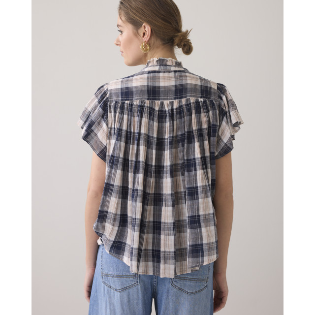 Summum Sleeveless blouse crinkle check 2s3276-12217 2s3276-12217 large