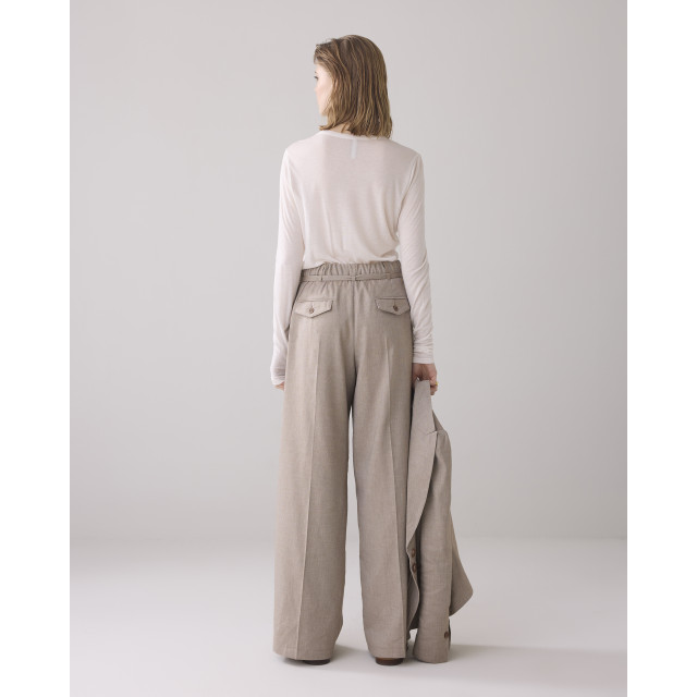 Summum Trousers wide linen blend twill 4s2767-12157 4s2767-12157 large