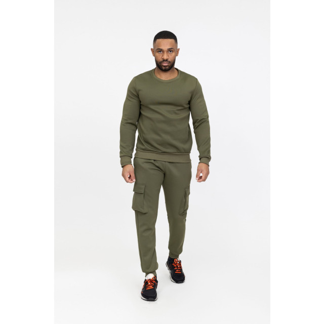 Zayne Milano heren joggingspak kaki style-italie ZP683-6-1 large