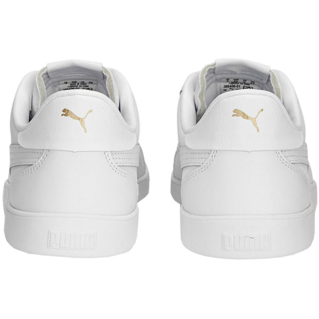 Puma Heren club 5v5 gecoat leren trainers UTMR78123_white large