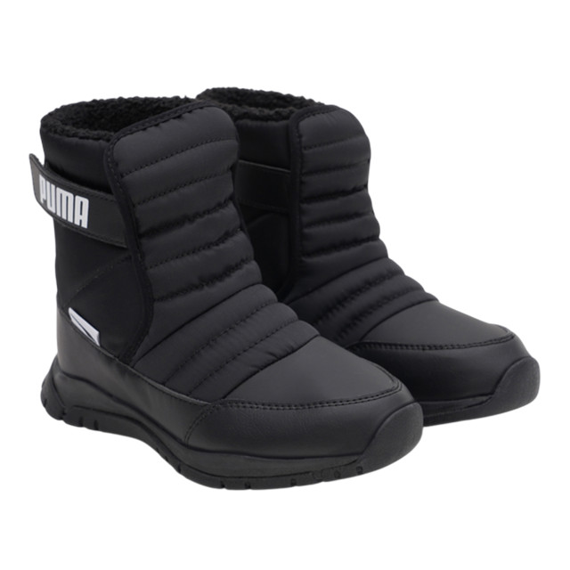Puma Kinder/kinder nieve ecologisch leren enkellaarsjes UTMR78043_black large