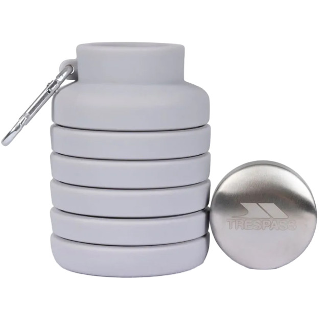 Trespass Vavo opvouwbare silicone waterfles UTTP6157_platinum large