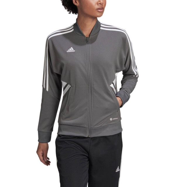Adidas Dames condivo 22 full zip track jacket UTMR2255_greysilver large Adidas Dames condivo 22 full zip track jacket UTMR2255_greysilver large