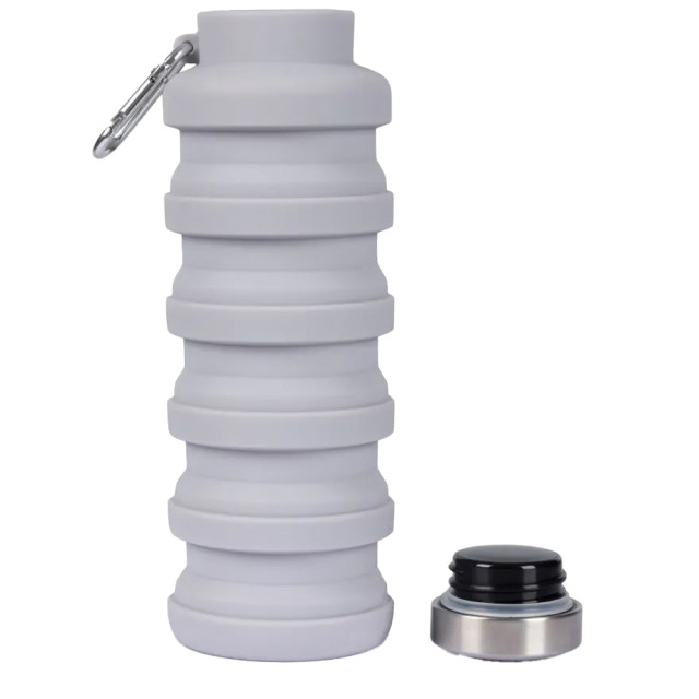 Trespass Vavo opvouwbare silicone waterfles UTTP6157_platinum large