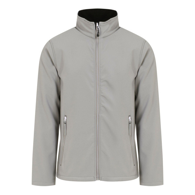 Regatta Heren ascender effen dubbellaags soft shell jas UTLT208_mineralgreyblack large