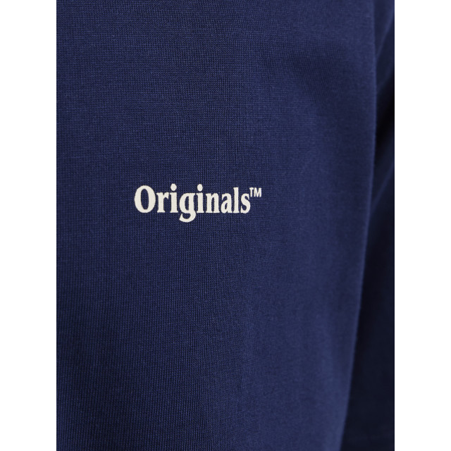Jack & Jones Heren t-shirt jorparos easter ronde hals donker 12273171-Ocean Cavern large
