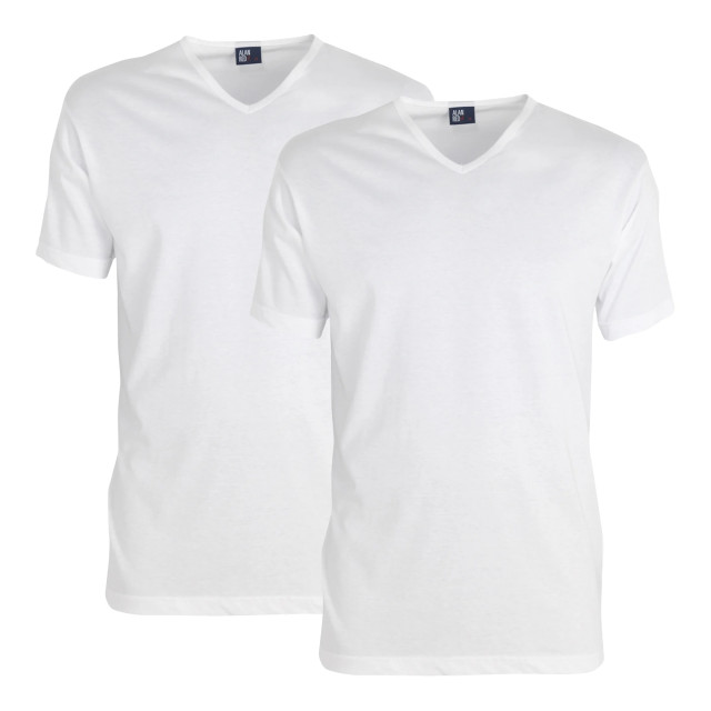 Alan Red Heren ondershirt vermont extra lang t-shirt v-hals 2-pack - AR-5671/201 large