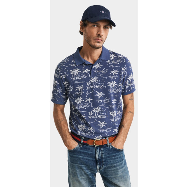 Gant Polo korte mouw printed ss polo 2014058/401 187858 large