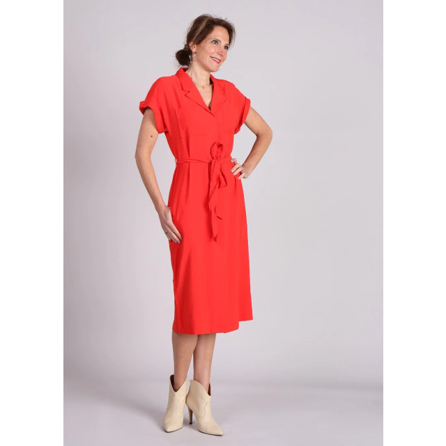 Moss Copenhagen Imila selia ss jurk midi strikceintuur 9308510716232 large