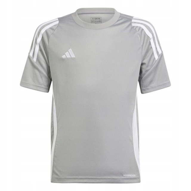 Adidas Trio 24 jersey t-shirt voor kinderen/kinderen UTMR1735_grey large Adidas Trio 24 jersey t-shirt voor kinderen/kinderen UTMR1735_grey large