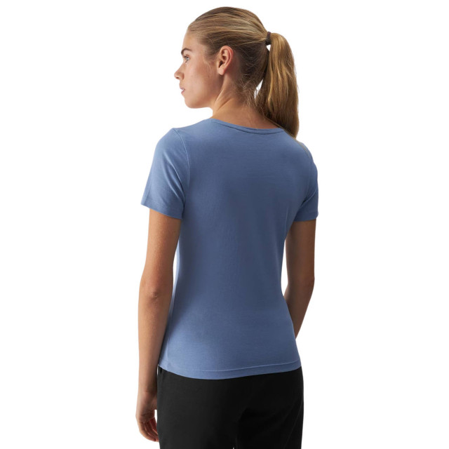 4F Dames f1649 logo t-shirt UTMR2130_blue large 4F Dames f1649 logo t-shirt UTMR2130_blue large