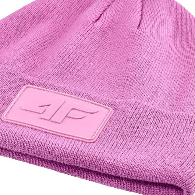 4F U433 beanie met logo UTMR2132_pink large