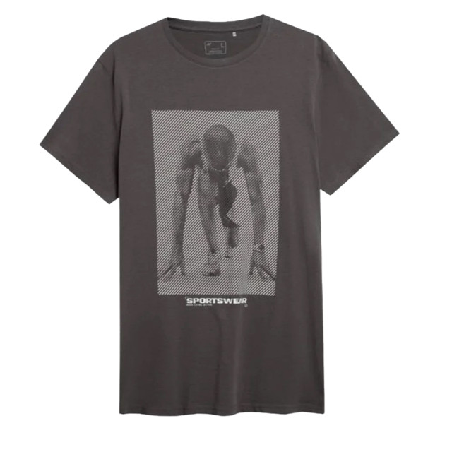 4F Heren h4z22 t-shirt UTMR1124_greysilver large
