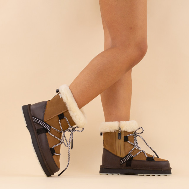 EMU Australia Emu boots blurred chestnut dames leer W12641-CHESTNUT large
