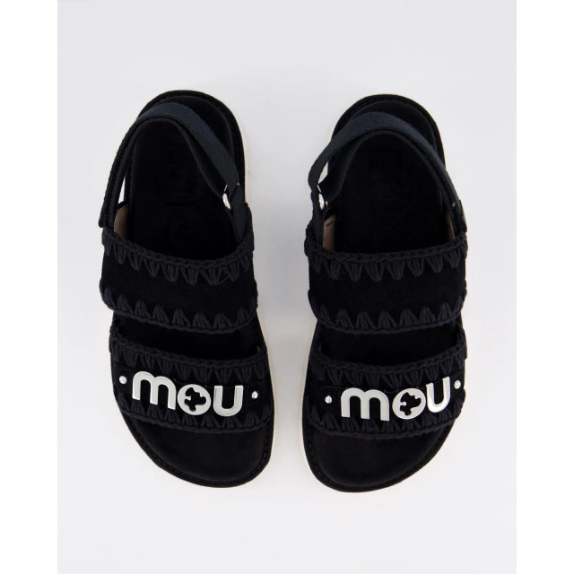 Mou Dames bio sandal logo MU.SW461001A-BK/BK large