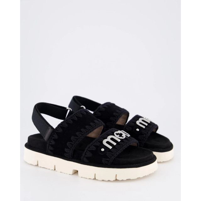 Mou Dames bio sandal logo MU.SW461001A-BK/BK large
