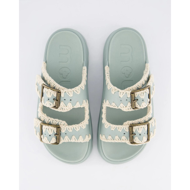 Mou Dames eva one-piece slide two-buckle MU.SW661001N-TEA large