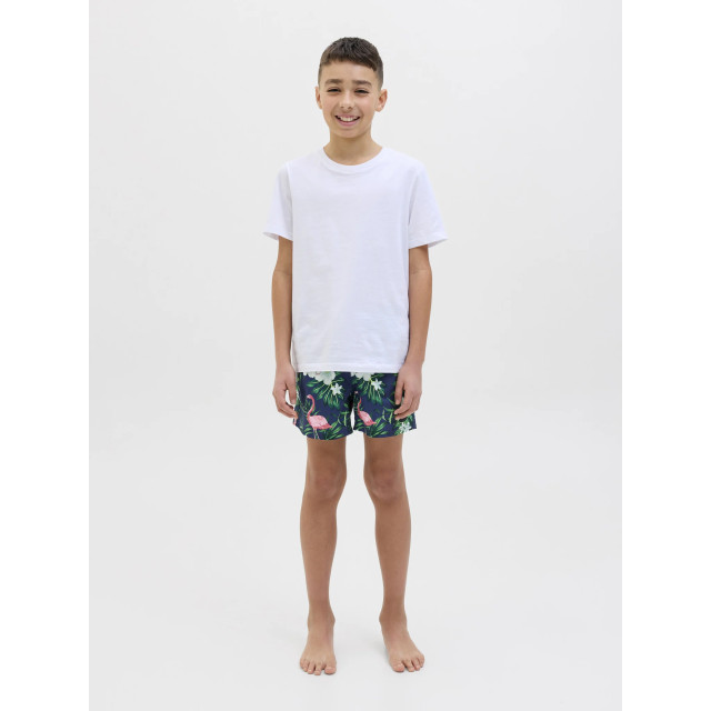 Jack & Jones Jongens zwemshort jpstmaui gebloemde flamingo print 12273843-Navy Blazer large