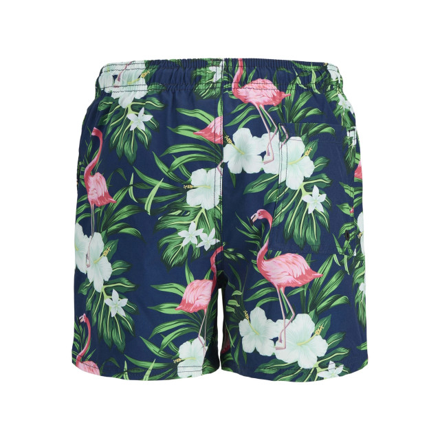 Jack & Jones Jongens zwemshort jpstmaui gebloemde flamingo print 12273843-Navy Blazer large