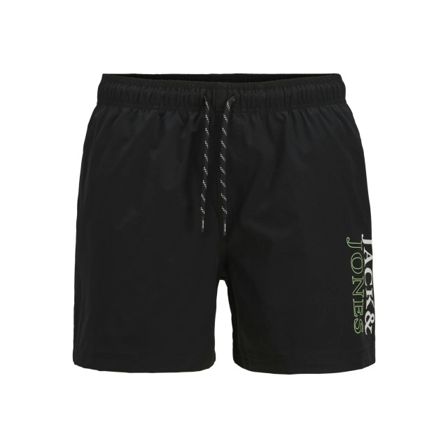 Jack & Jones Heren zwemshort jpstmaui double logo effen 12272799-Black large