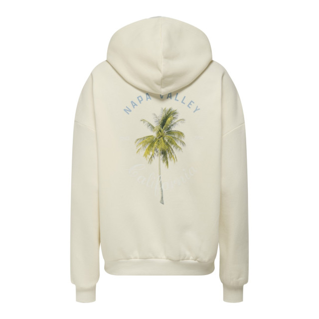Only Onlkaren ls hoodie print box sweater off-white 4209.02.0008 large