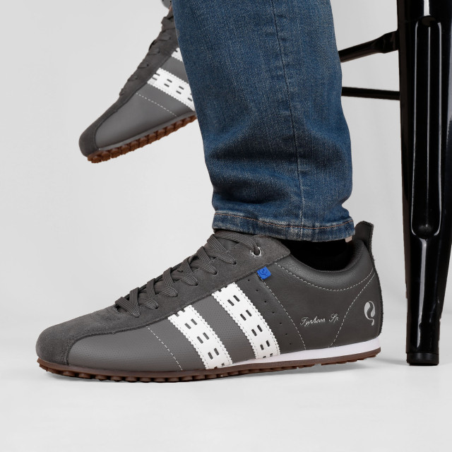 Q1905 Sneaker typhoon sp middengrijs/koningsblauw/wit QM1244809-117-2 large