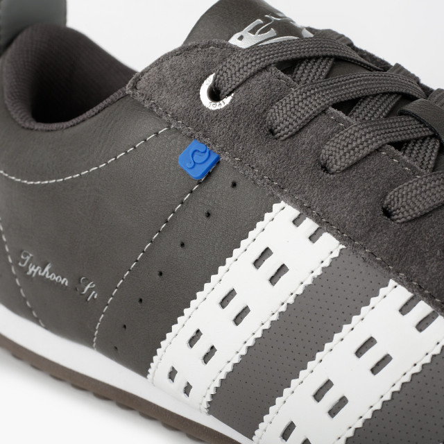 Q1905 Sneaker typhoon sp middengrijs/koningsblauw/wit QM1244809-117-2 large