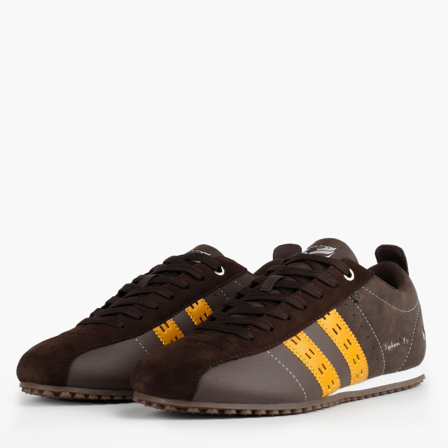 Q1905 Sneaker typhoon sp donkerbruin/geel QM1244809-800-1 large