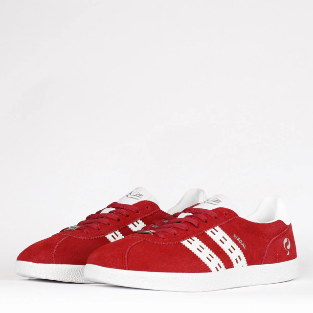 Q1905 Sneaker medal classic donkerrood/wit QM1243548-418-1 large