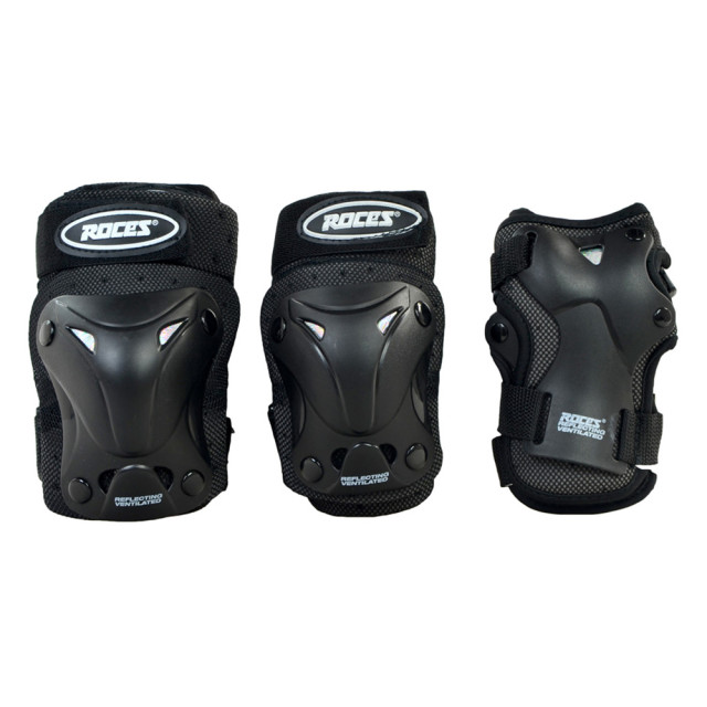 Roces Geventileerde schaatsbeschermers voor kinderen (set van 6) UTMR78301_black large