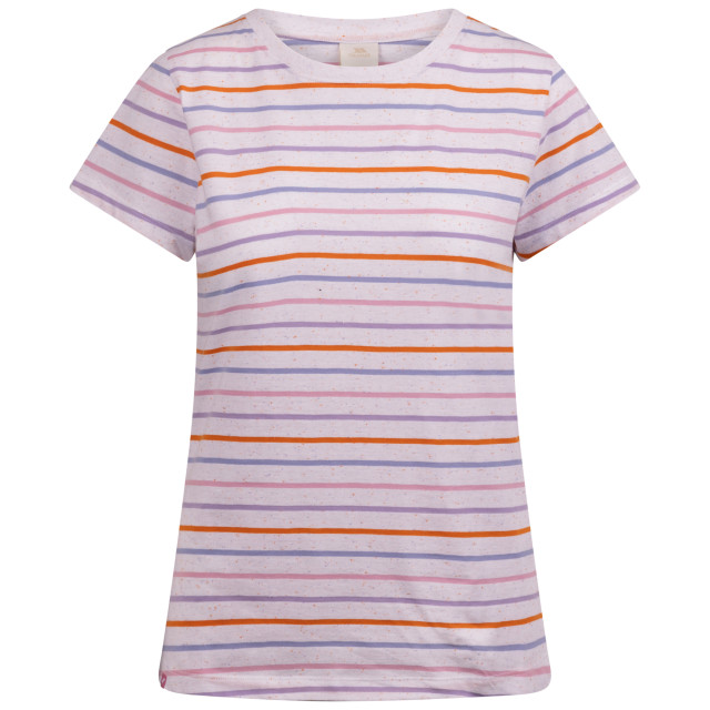 Trespass Dames michaela gestreept t-shirt UTTP6843_whitemulticoloured large