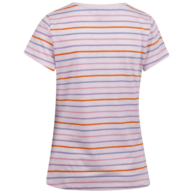 Trespass Dames michaela gestreept t-shirt UTTP6843_whitemulticoloured large
