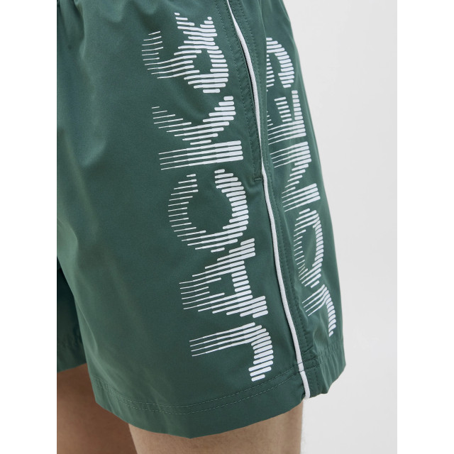Jack & Jones Heren zwemshort jpstmaui jjswim splicelogo effen 12275129-Mallard Green large