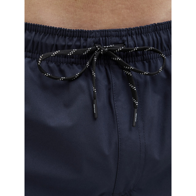 Jack & Jones Heren zwemshort jpstmaui double logo effen donkerblauw 12272799-Navy Blazer large
