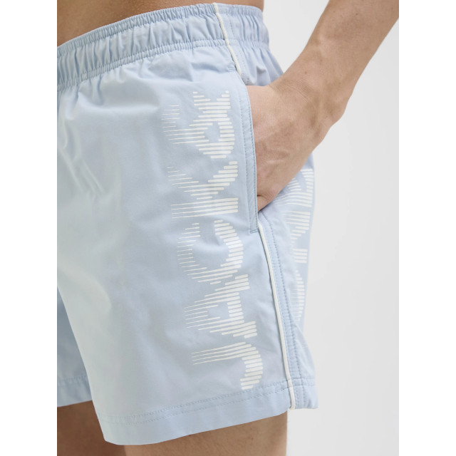 Jack & Jones Heren zwemshort jpstmaui jjswim splicelogo effen ijsblauw 12275129-Cashmere Blue large