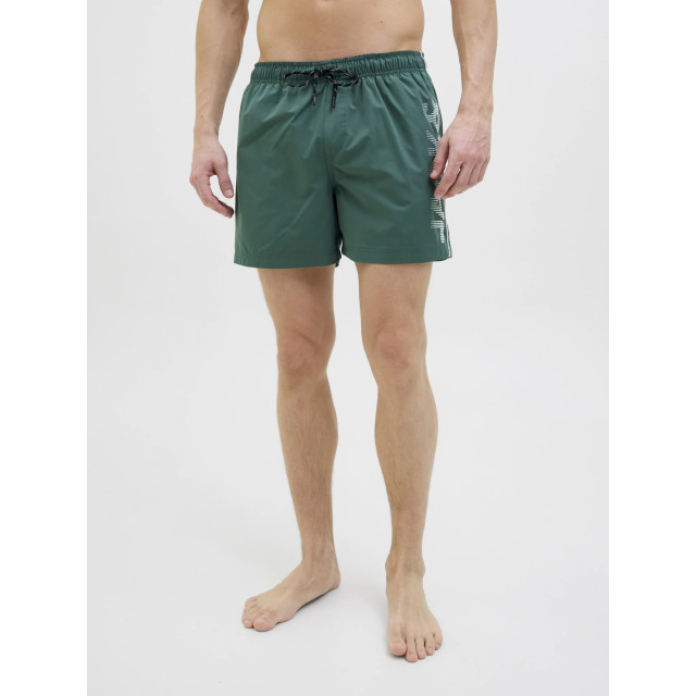 Jack & Jones Heren zwemshort jpstmaui jjswim splicelogo effen 12275129-Mallard Green large