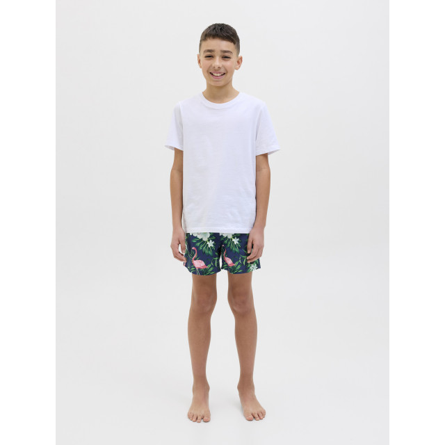 Jack & Jones Jongens zwemshort jpstmaui gebloemde flamingo print 12273843-Navy Blazer large