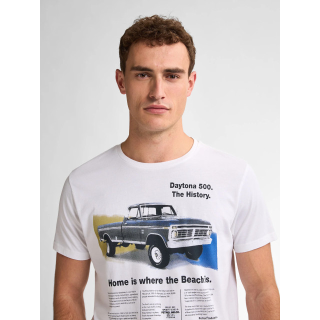 Petrol Industries Heren shirt m-1050-tsr604 0000 bright white Petrol M 1050 TSR604 0000BrightWhite large