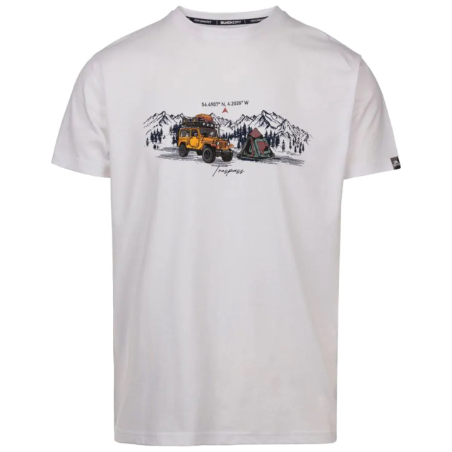 Trespass Heren horton t-shirt UTTP6965_white large