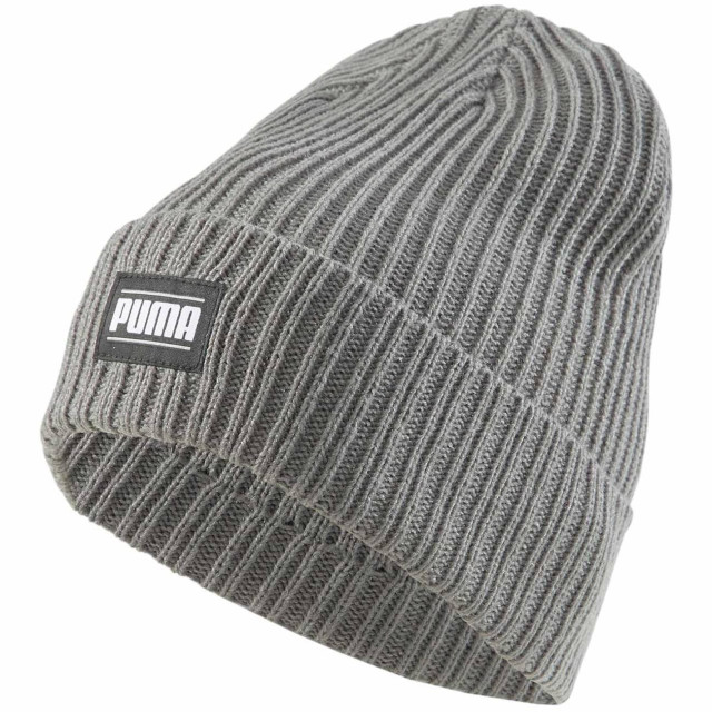 Puma Klassieke geribde omgeslagen muts voor volwassenen UTMR336_greysilver large Puma Klassieke geribde omgeslagen muts voor volwassenen UTMR336_greysilver large