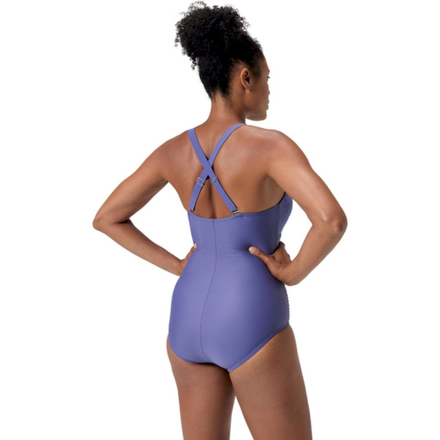 Speedo eco v neck 1p blu wedstrijd badpak dames combi 068187_241-42 large