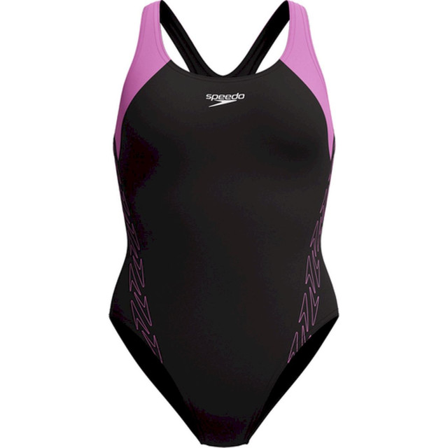 Speedo eco h-boom splice racerb wedstrijd badpak dames combi 068188_999-44 large
