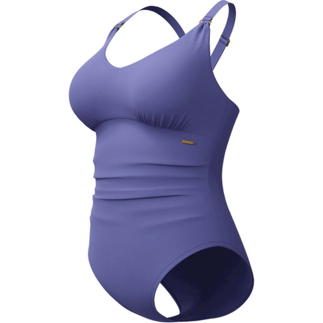 Speedo eco v neck 1p blu wedstrijd badpak dames combi 068187_241-42 large
